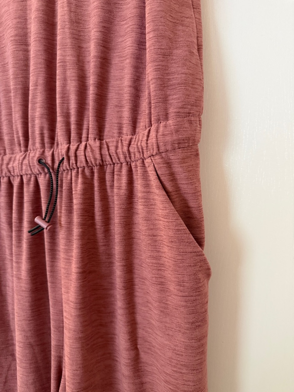 ON Breathe Sleeveless V-Neck WideLeg Jumpsuit - Dusty Rose - Picture 4 of 5